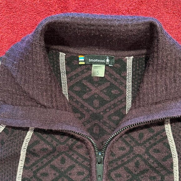 Smartwool Women's Purple and Black Jumper - Picture 2 of 3